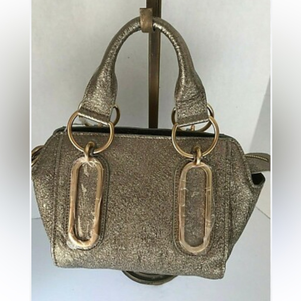See By Chloe Gold Metallic Satchel